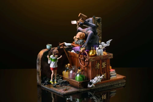 【Pre-order】ReBorn Studio Chihiro Ogino & Kamaji Scene Resin Statue