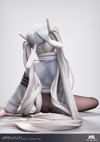 【Pre-order】New Age Studio 1/6 &1/4 Scale Little White Rabbit – Lucky Train Ver Resin Statue