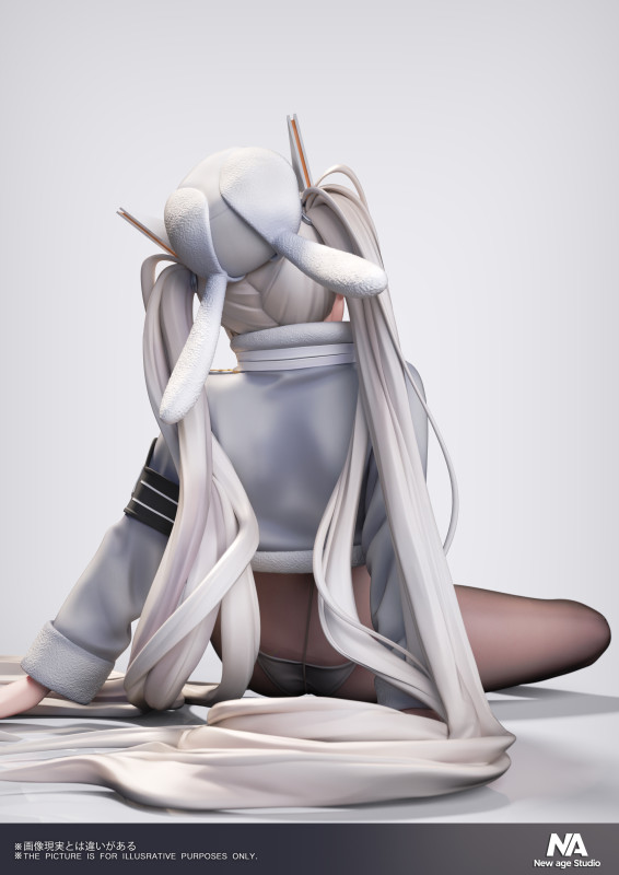【Pre-order】New Age Studio 1/6 &1/4 Scale Little White Rabbit – Lucky Train Ver Resin Statue