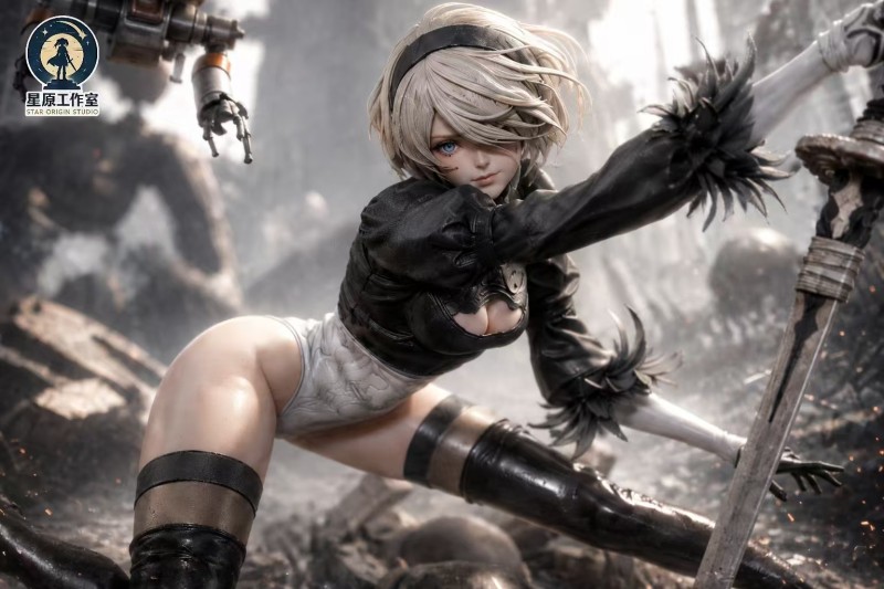 【Pre-order】Xingyuan Studio 1/6 & 1/4 Scale NieR: Automata – 2B (Post-Apocalyptic Warrior) Resin Statue