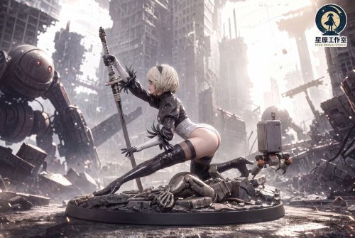 【Pre-order】Xingyuan Studio 1/6 & 1/4 Scale NieR: Automata – 2B (Post-Apocalyptic Warrior) Resin Statue