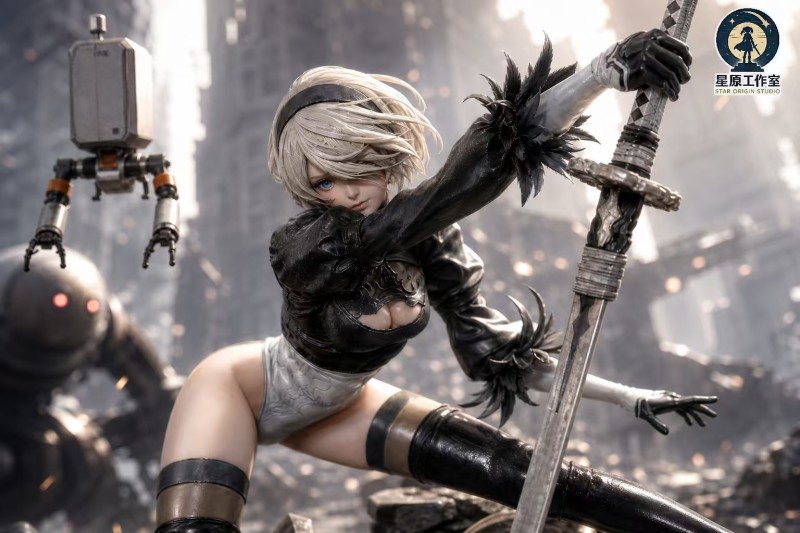 【Pre-order】Xingyuan Studio 1/6 & 1/4 Scale NieR: Automata – 2B (Post-Apocalyptic Warrior) Resin Statue