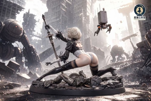 【Pre-order】Xingyuan Studio 1/6 & 1/4 Scale NieR: Automata – 2B (Post-Apocalyptic Warrior) Resin Statue