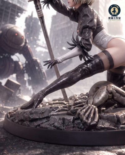 【Pre-order】Xingyuan Studio 1/6 & 1/4 Scale NieR: Automata – 2B (Post-Apocalyptic Warrior) Resin Statue