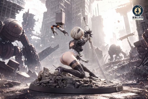 【Pre-order】Xingyuan Studio 1/6 & 1/4 Scale NieR: Automata – 2B (Post-Apocalyptic Warrior) Resin Statue