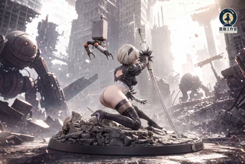 【Pre-order】Xingyuan Studio 1/6 & 1/4 Scale NieR: Automata – 2B (Post-Apocalyptic Warrior) Resin Statue