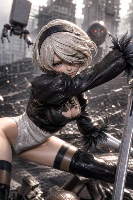 【Pre-order】Xingyuan Studio 1/6 & 1/4 Scale NieR: Automata – 2B (Post-Apocalyptic Warrior) Resin Statue