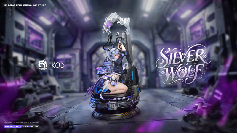 【Pre-order】Polar Bear x KOD Studio 1/4 Scale Silver Wolf Resin Statue