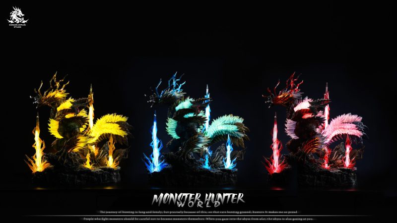 【Pre-order】Dragon Realm Studio Zinogre x Stygian Zinogre x Thunderlord Zinogre Resin Statue