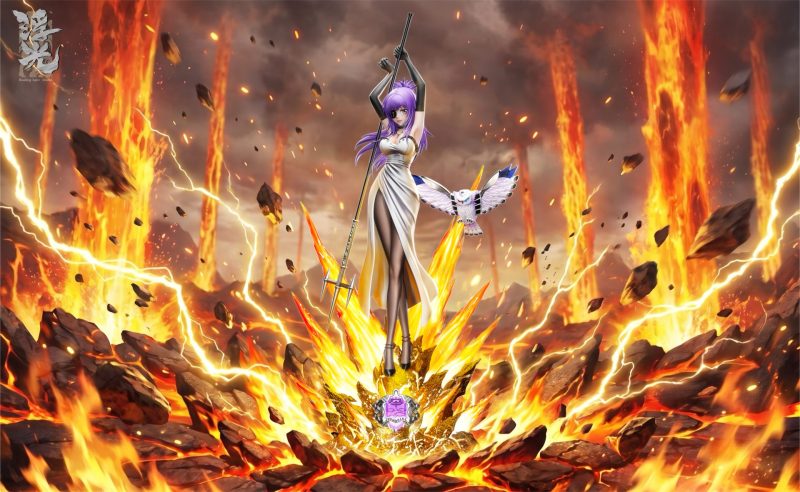 【Pre-order】Floating Light Studio 1/6 Scale Chrome Dokuro with LED Resin Statue