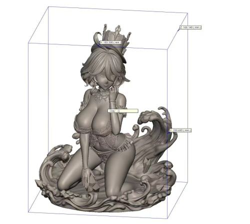 【Pre-order】THE 2D DIMENSION Studio 1/6 Scale Furina – Custom Swimwear Version Statue Resin Statue