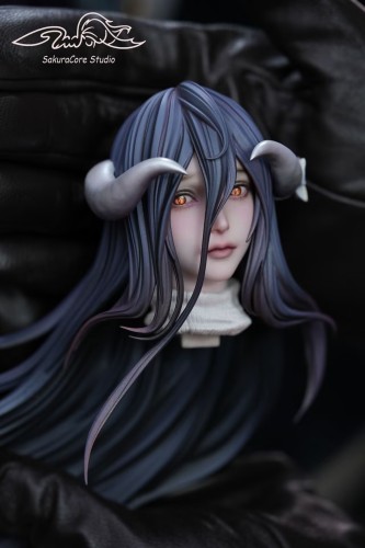 【Pre-order】Sakura Core Studio 1/4 Scale Pure White Succubus – Albedo Resin Statue