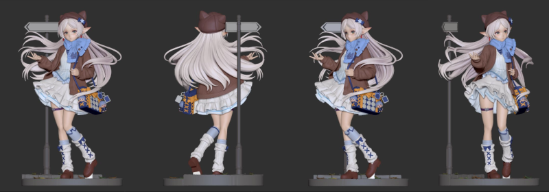 【Pre-order】Bunny Cast Studio 1/6 Scale Frieren Winter Costume Design GK Resin Statue