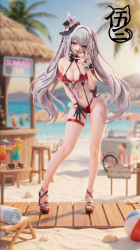 【Pre-order】Wushisan Studio 1/6 Scale Spark / Hanabi (Swimsuit Version) Resin Statue
