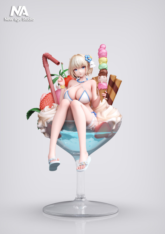 【Pre-order】New Age Studio 1/6 Scale Justia (Ice Cream Cup Ver.) Resin Statue