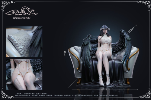 【Pre-order】SakuraCore Studio 1/4 Scale Pure White Succubus – Albedo Resin Statue