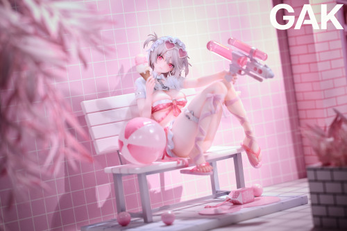【Pre-order】GAK Studio 1/6 Scale Water Gun Girl Strawberry Ribbon Resin Statue