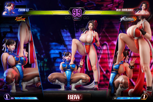 【Pre-order】BBW Studio 1/6 Scale Chun-Li VS  Mai Shiranui Resin Statue