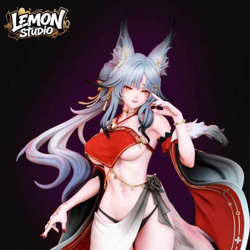 【Pre-order】Lemon Studio 1/6 & 1/4 Scale White-Furred Fox Lady – Xinyue Hu Resin Statue