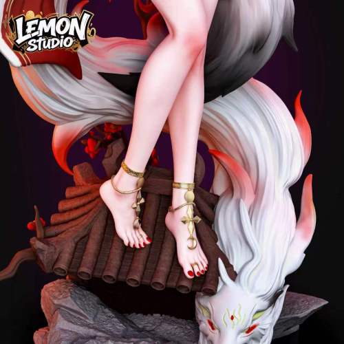 【Pre-order】Lemon Studio 1/6 & 1/4 Scale White-Furred Fox Lady – Xinyue Hu Resin Statue