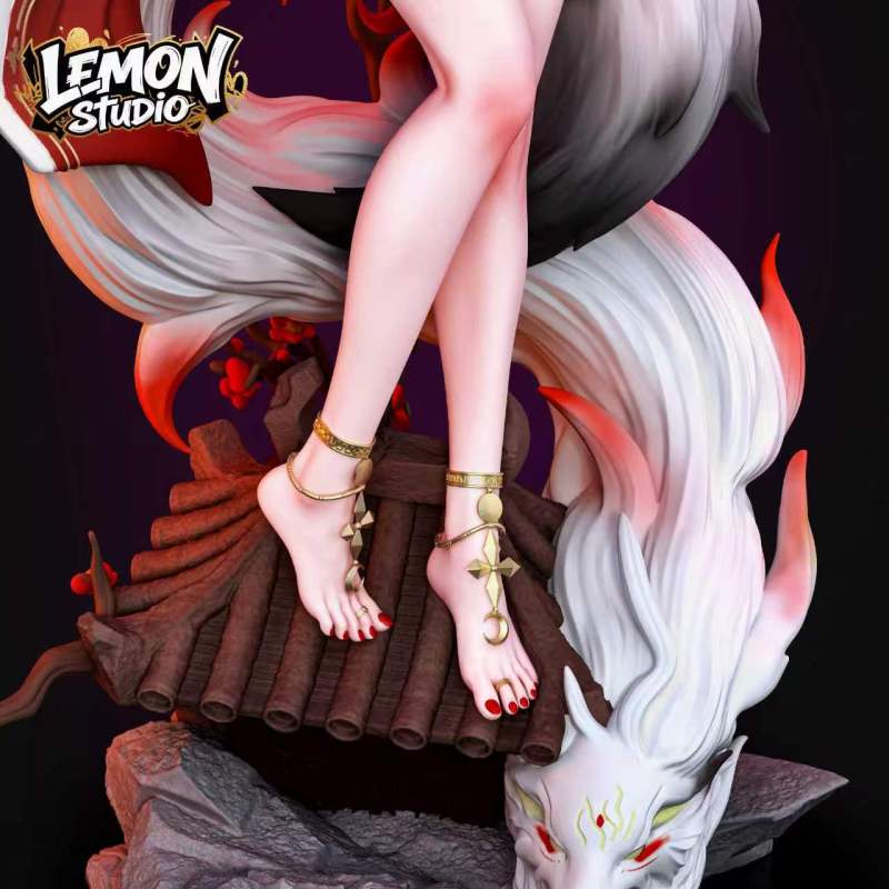 【Pre-order】Lemon Studio 1/6 & 1/4 Scale White-Furred Fox Lady – Xinyue Hu Resin Statue