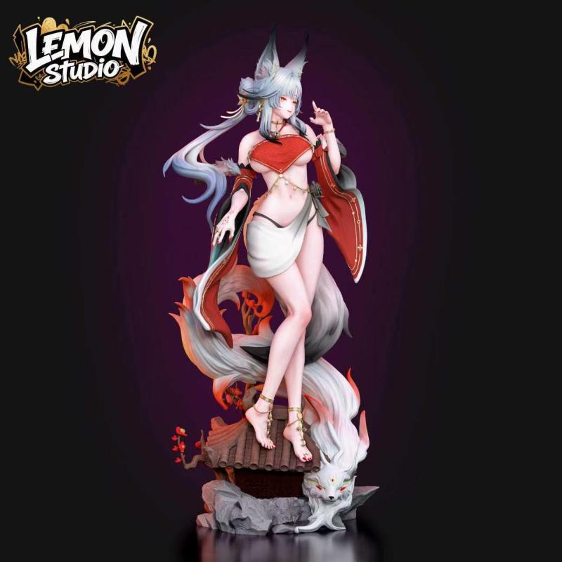 【Pre-order】Lemon Studio 1/6 & 1/4 Scale White-Furred Fox Lady – Xinyue Hu Resin Statue