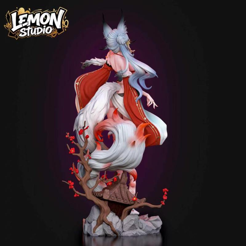 【Pre-order】Lemon Studio 1/6 & 1/4 Scale White-Furred Fox Lady – Xinyue Hu Resin Statue