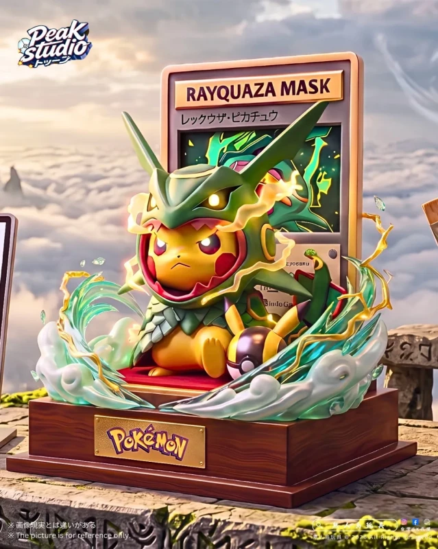 【Pre-order】Peak Studio 1/6 Scale Rayquaza Mask Pikachu Statue