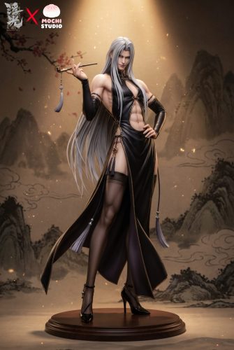 【Pre-order】MOCHI Studio 1/4 Scale Cheongsam Handsome Man Cosplay Series 001 Cloud Strife X 002 Sephiroth Resin Statue