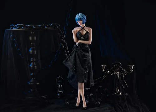 【In Stock】Lingyun Studio 1/3 Scale Rei Ayanami Silicone Doll Statue