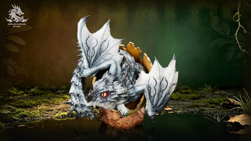 【Pre-order】Dragon Realm Studio Newborn Egg Series Rathalos X Rathian Family Set Resin Statue