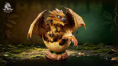 【Pre-order】Dragon Realm Studio Newborn Egg Series Rathalos X Rathian Family Set Resin Statue