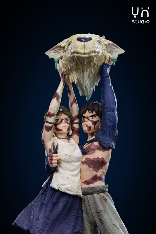 【Pre-order】YH Studio Princess Mononoke San and Ashitaka Resin Statue