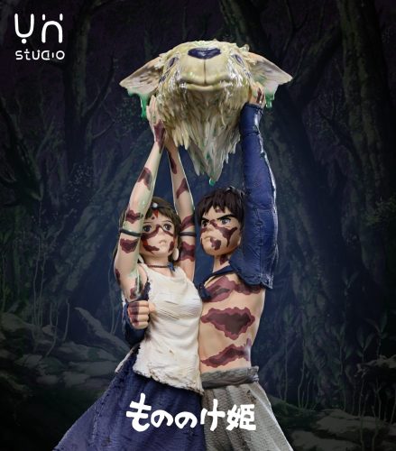 【Pre-order】YH Studio Princess Mononoke San and Ashitaka Resin Statue