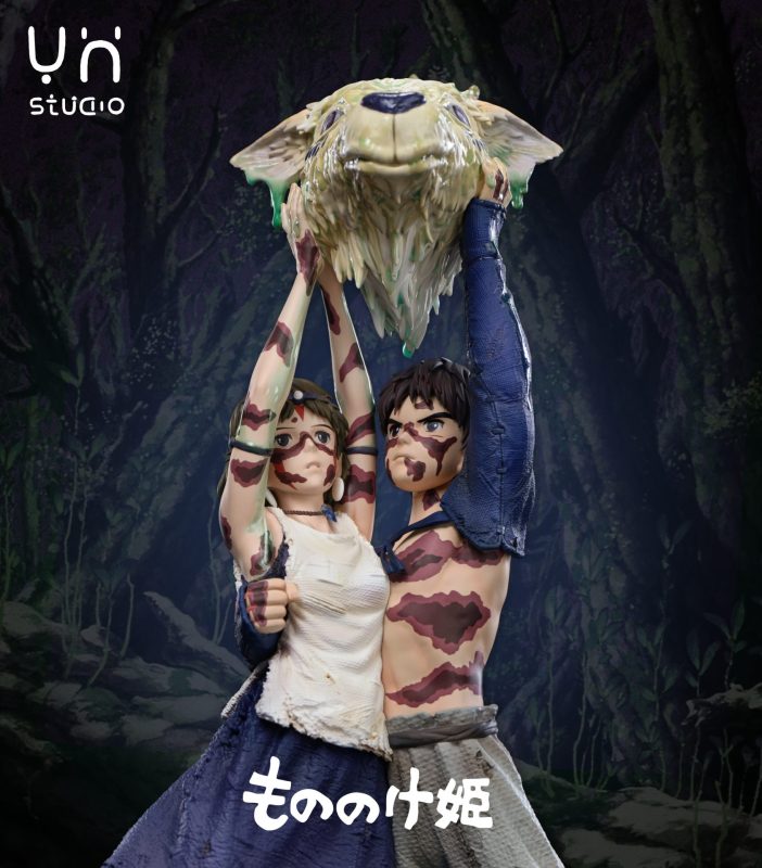【Pre-order】YH Studio Princess Mononoke San and Ashitaka Resin Statue