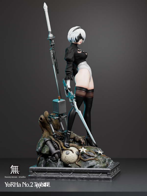 【Pre-order】Anonymous Studio 1/4 Scale & 1/6 Scale NieR Automata 2B Resin Statue
