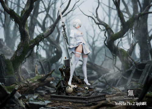 【Pre-order】Anonymous Studio 1/4 Scale & 1/6 Scale NieR Automata 2B Resin Statue