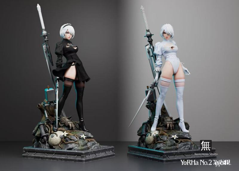 【Pre-order】Anonymous Studio 1/4 Scale & 1/6 Scale NieR Automata 2B Resin Statue