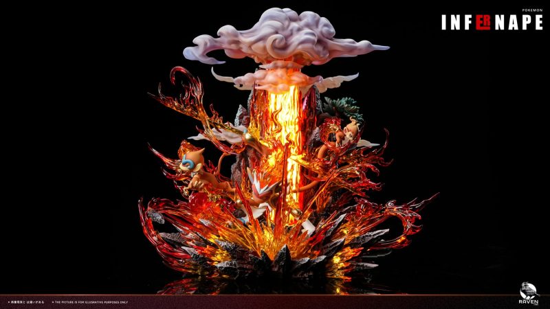 【Pre-order】Raven Studio 1/6 Scale Chimchar x Monferno x Infernape Statue