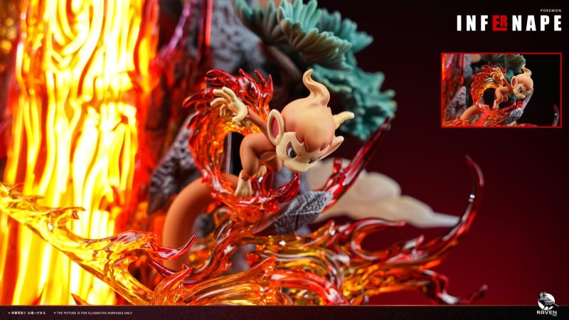 【Pre-order】Raven Studio 1/6 Scale Chimchar x Monferno x Infernape Statue
