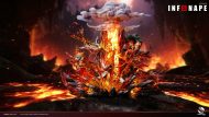 【Pre-order】Raven Studio 1/6 Scale Chimchar x Monferno x Infernape Statue