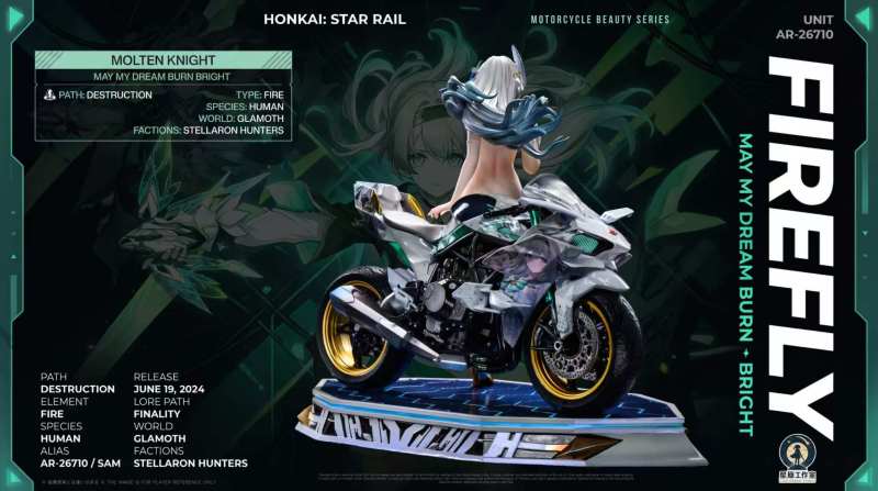 【Pre-order】Xingyuan Studio 1/6 Scale Firefly – Firefly Racing Through the Dark Night Resin Statue