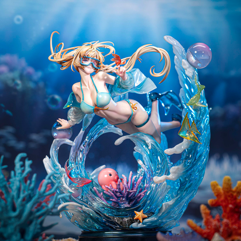 【In Stock】Flying Club Changmo Play Workshop Studio 1/6 Scale Blue Sea Floating Dream - Lan tide Resin Statue