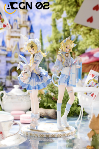 【Pre-order】ACGN 02 STUDIO 1/7 Scale Familiar Twins  Kagamine Len & Kagamine Rin (White, Blue, Pink) Resin Statue