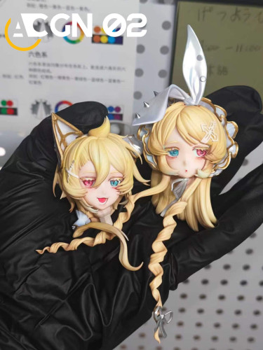【Pre-order】ACGN 02 STUDIO 1/7 Scale Familiar Twins  Kagamine Len & Kagamine Rin (White, Blue, Pink) Resin Statue