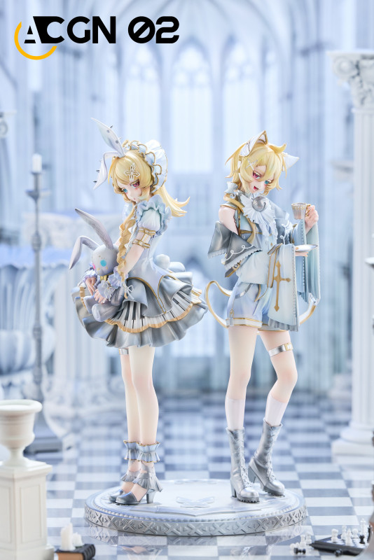【Pre-order】ACGN 02 STUDIO 1/7 Scale Familiar Twins  Kagamine Len & Kagamine Rin (White, Blue, Pink) Resin Statue
