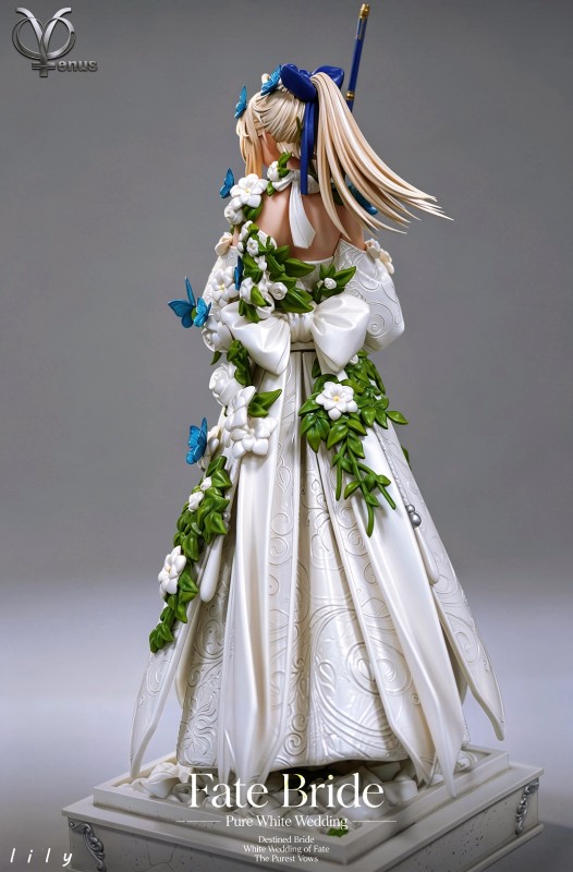 【Pre-order】Venus Studio 1/4 Scale Wedding Gown of Destiny Pure White Wedding  – Lily Resin Statue