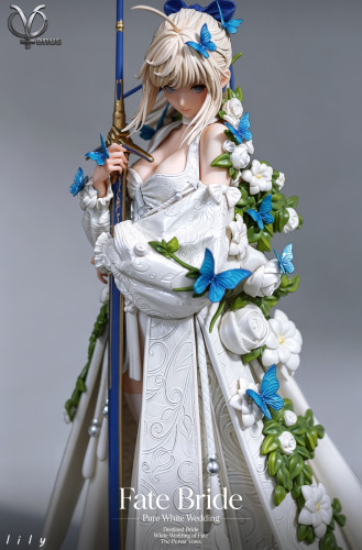 【Pre-order】Venus Studio 1/4 Scale Wedding Gown of Destiny Pure White Wedding  – Lily Resin Statue