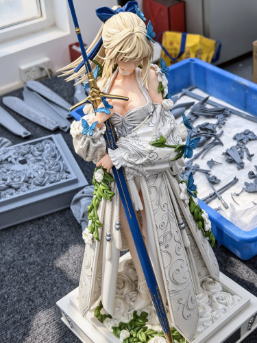 【Pre-order】Venus Studio 1/4 Scale Wedding Gown of Destiny Pure White Wedding  – Lily Resin Statue