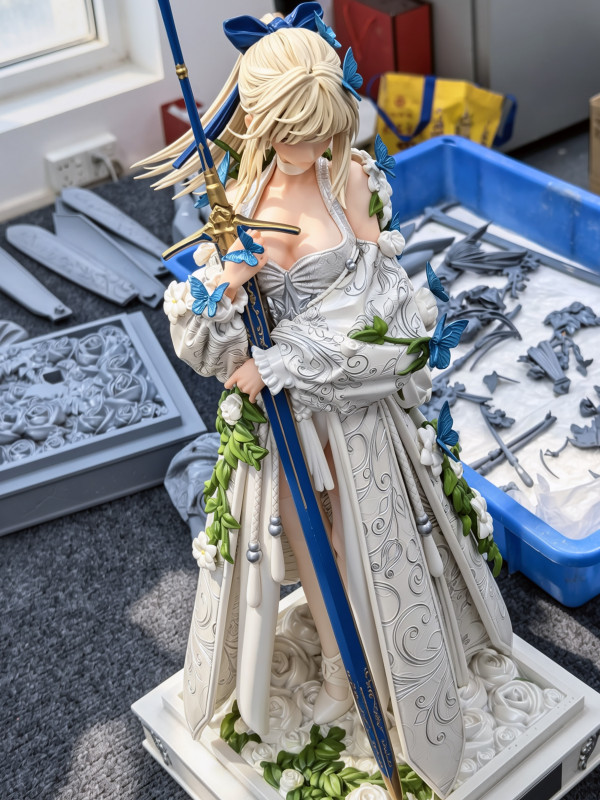 【Pre-order】Venus Studio 1/4 Scale Wedding Gown of Destiny Pure White Wedding  – Lily Resin Statue